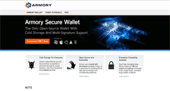 Desktop Screenshot of bitcoinarmory.com